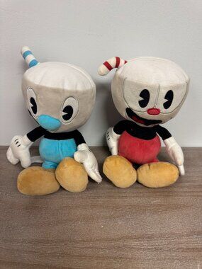 Cuphead and Mugman Plush Toy Set of Two